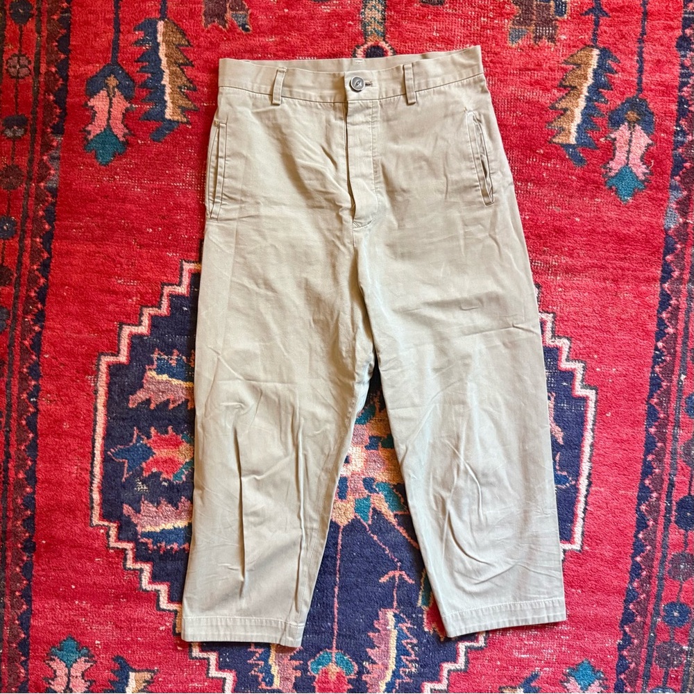 ARTS & SCIENCE Cropped Green Chino Pants - 0 XS - Japan Quiet Luxury